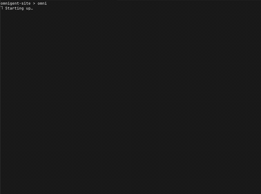 Running omni from the terminal launches Polly